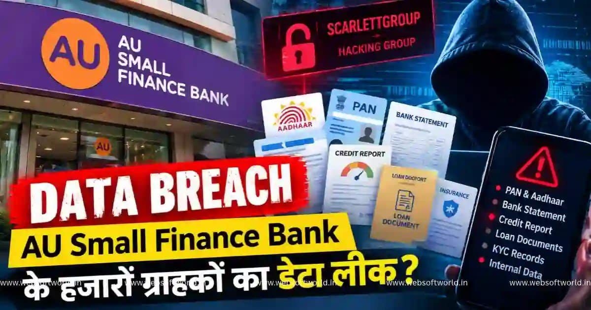 AU Small Finance Bank के ग्राहकों का PAN-Aadhaar डेटा लीक? ScarlettGroup ने किया बड़ा दावा, जानें पूरा मामला