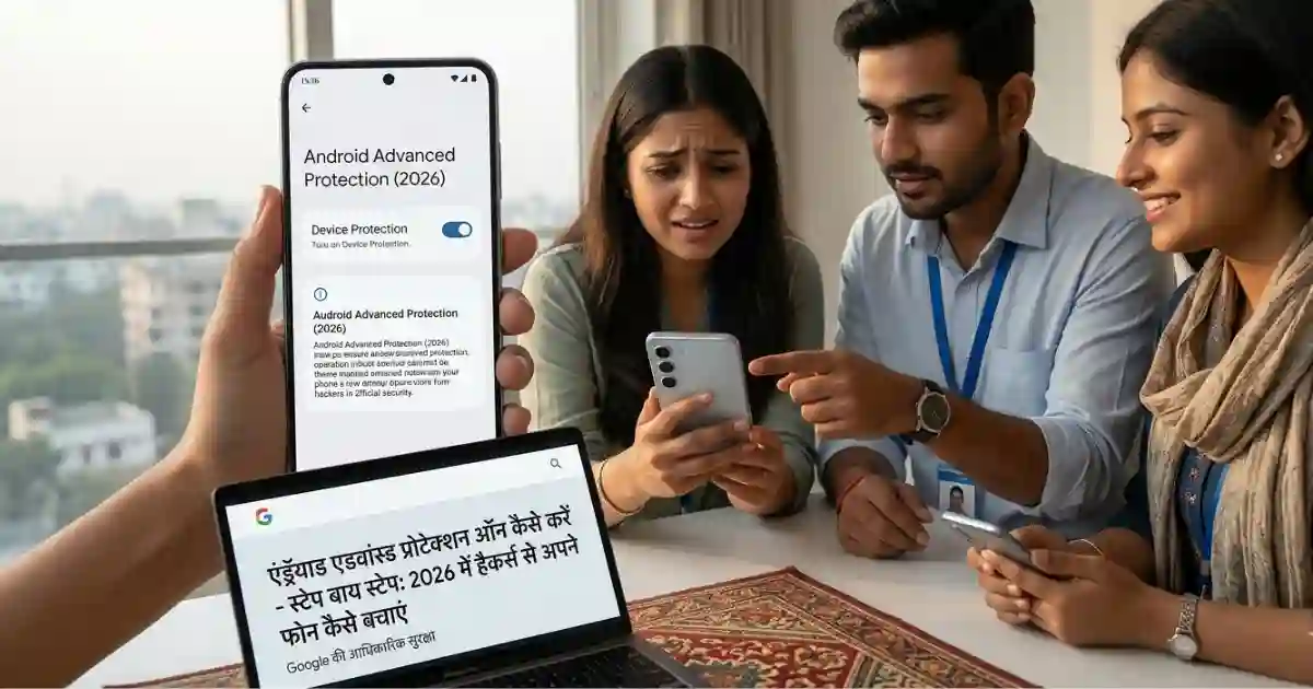 हैकर्स से अपने फोन कैसे बचाएं 2026 - जाने एंड्रॉयड एडवांस्ड प्रोटेक्शन ऑन कैसे करें?