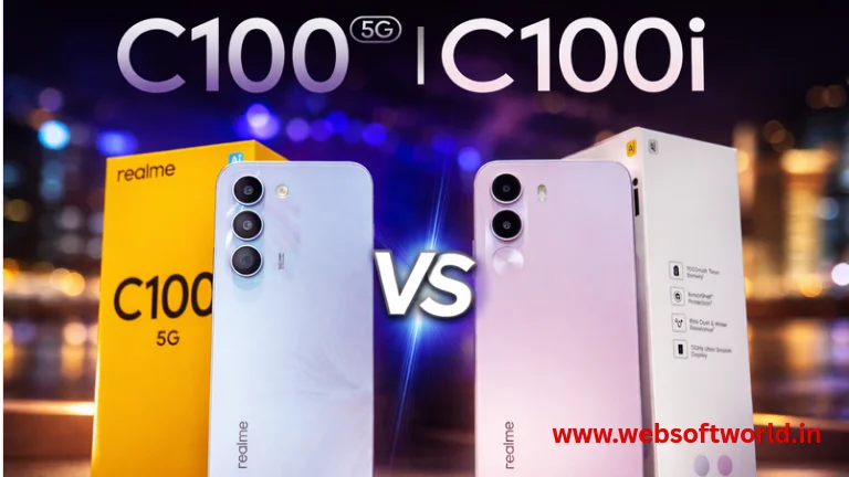 Realme C100 Vs Realme C100i: कौन सा फोन बेहतर? 7000mAh बैटरी, फुल स्पेक्स और प्राइस तुलना