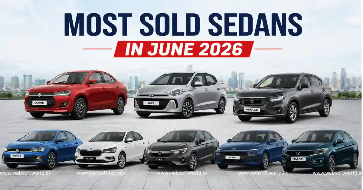 June 2026 Sedan Sales Report: Dzire सबसे आगे, Virtus और City का हाल जानिए