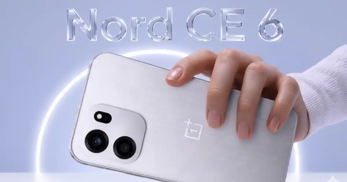 OnePlus Nord CE 6 और CE 6 Lite की सेल डेट का ऐलान, 8000mAh बैटरी और 50MP कैमरे के साथ बाजार में दस्तक OnePlus Nord CE 6 और CE 6 Lite की सेल डेट का ऐलान, 8000mAh बैटरी और 50MP कैमरे के साथ बाजार में दस्तक