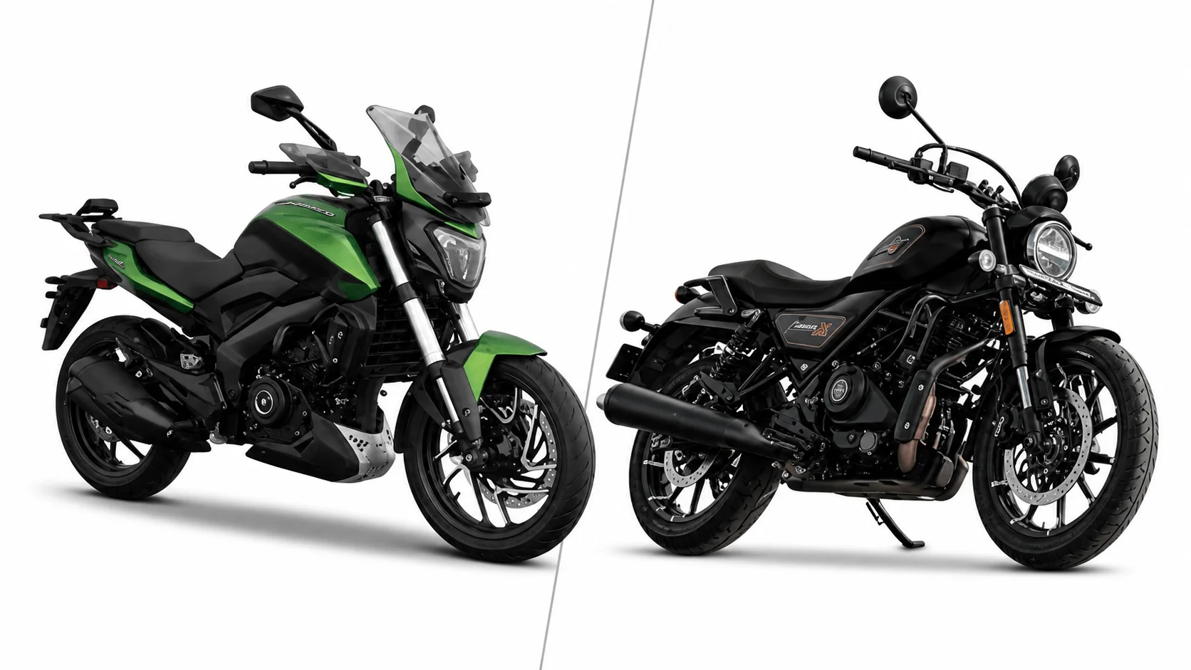 Bajaj Dominar 400 vs Harley-Davidson X440 की पूरी तुलना। कीमत, परफॉर्मेंस, माइलेज और फीचर्स के आधार पर जानिए कौन सी बाइक आपके लिए सही रहेगी। पूरी जानकारी